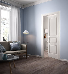 porta interna / battente / in legno / vetrata