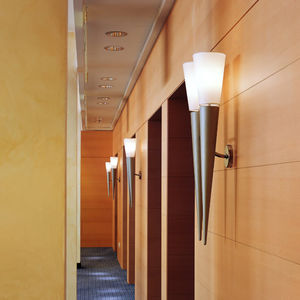 applique moderna / in metallo / in vetro / in legno