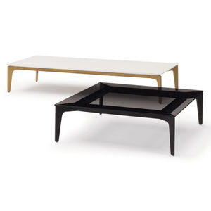 tavolino basso moderno / in legno / in vetro / rettangolare
