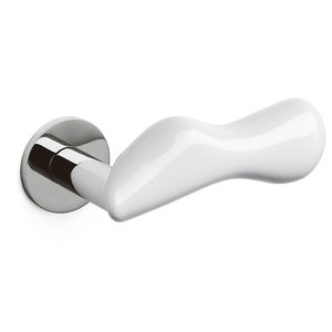 maniglia per porta / in ottone / in porcellana / moderna