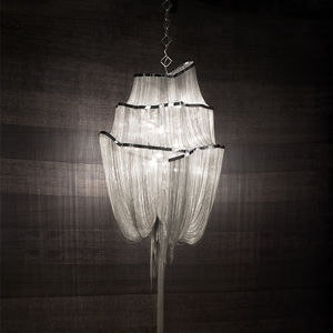lampada a sospensione / moderna / in metallo / alogena