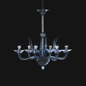 lampadario classico / in vetro / alogeno / contract