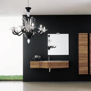lampadario classico / in vetro / alogeno / contract