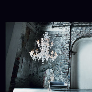 lampadario classico / in vetro / alogeno / contract