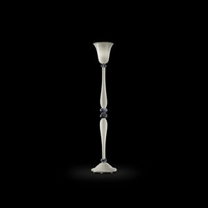 lampada da terra / classica / in vetro / alogena