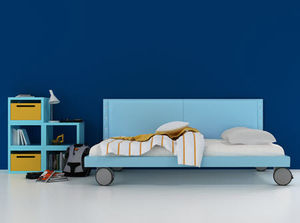 letto singolo / standard / moderno / in tessuto