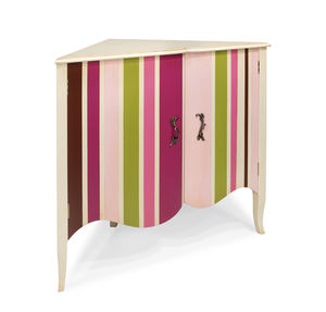 credenza ad angolo / in stile Luigi XV / in legno laccato