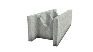 blocco di calcestruzzo alleggerito / per muro / per seminterrato / di riparazione