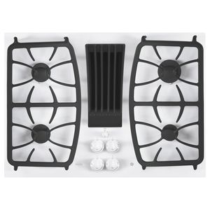 piano cottura a gas / in vetroceramica / con grill