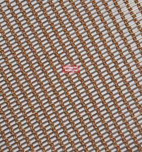 maglia metallica per facciate / per copertura / in bronzo / maglia stretta