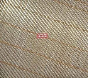 maglia metallica per facciate / per interni / per copertura / in bronzo