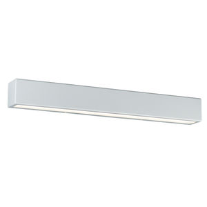 applique moderna / in acciaio laccato / LED / rettangolare