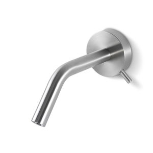 miscelatore per lavabo / da parete / in acciaio inox / da bagno