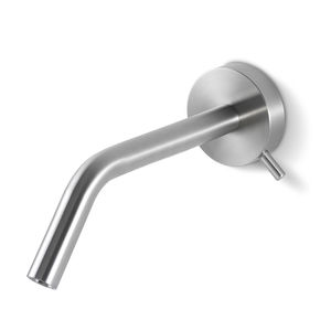 miscelatore per lavabo / da parete / in acciaio inox / da bagno