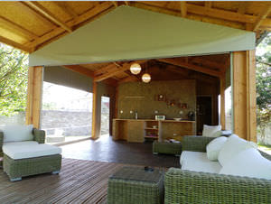 micro-casa prefabbricata / moderna / in legno / a un piano