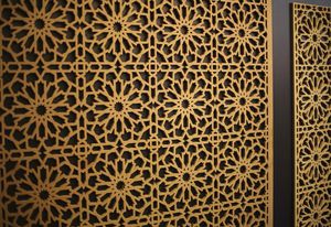 pannello decorativo da parete / in acrilico / in legno / in metallo