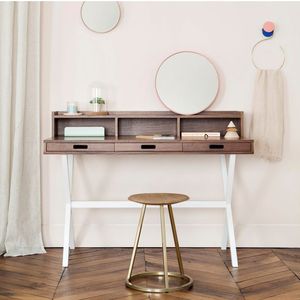 scrittoio moderno / in quercia / in metallo / in MDF