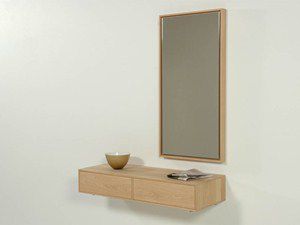 mobile da ingresso moderno / a muro / in legno