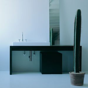 lavabo da incasso / rettangolare / in ceramica / moderno
