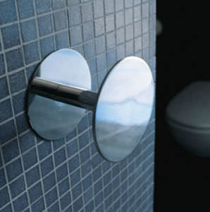 appendiabiti da parete moderno / in ottone / in metallo cromato / quadruplo