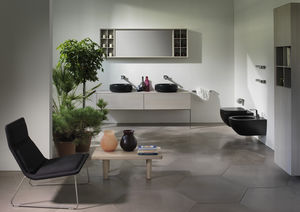 lavabo da appoggio / rotondo / in ceramica / moderno