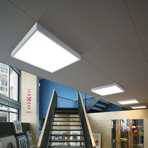 luce a sospensione / LED / rettangolare / quadrata