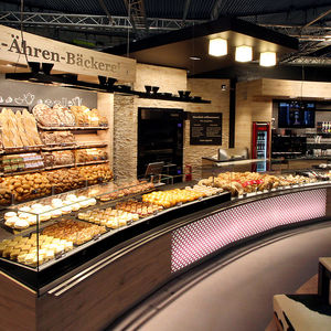 vetrina refrigerata espositiva / illuminata / per ristorante / per panetteria