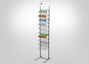 espositore per opuscoli / in metallo / per negozio
