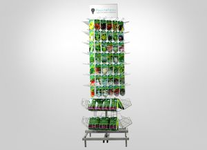 espositore per opuscoli / in metallo / girevole