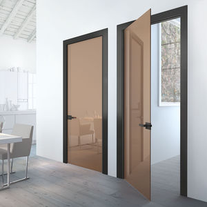 porta interna / battente / in legno / in vetro