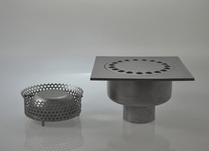 piletta in acciaio inox / stradale / con griglia / su misura