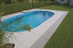 piastrella da esterno / per bagnasciuga di piscina / da pavimento / in pietra naturale