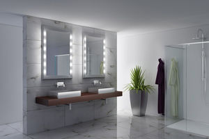 specchio a muro / moderno / rettangolare / professionale