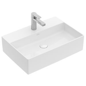 lavabo da appoggio / rettangolare / in ceramica / moderno