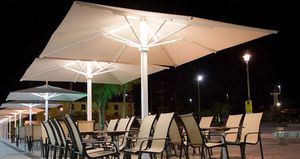 ombrellone contract / in acrilico / in poliestere / in PVC