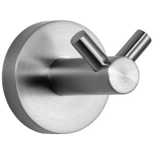 appendiabiti da parete moderno / in acciaio inossidabile / doppio / da bagno