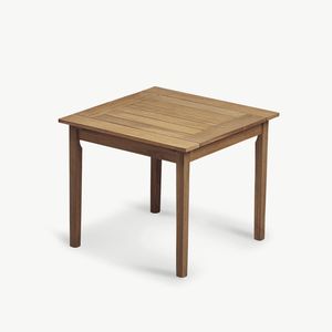 tavolo moderno / in teak / quadrato / da giardino
