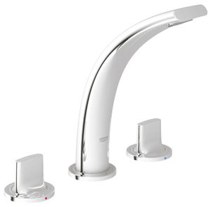 miscelatore doppio comando per lavabo / da appoggio / in metallo cromato / da bagno