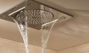 soffione doccia da incasso a soffitto / rettangolare