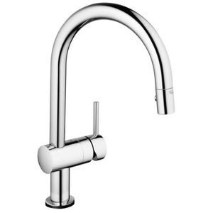 miscelatore in metallo cromato / elettronico / da cucina / 1 foro