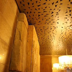 pannello acustico in legno / per controsoffitto / perforato / per edifici pubblici