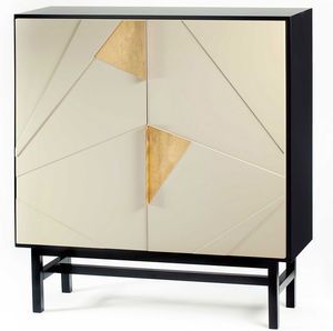 mobile bar moderno / in MDF laccato / in ottone