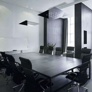 luce a sospensione / LED / quadrata / rettangolare