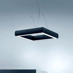 luce a sospensione / LED / quadrata / rettangolare