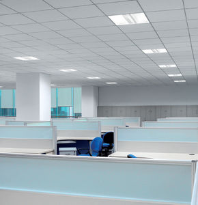luce da incasso a soffitto / LED / quadrata / in lamiera d'acciaio