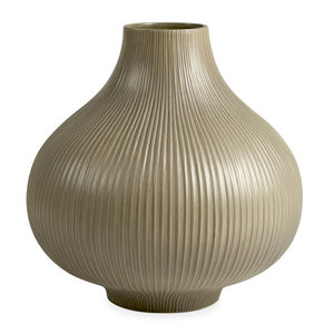 vaso moderno / in gres / fatto a mano