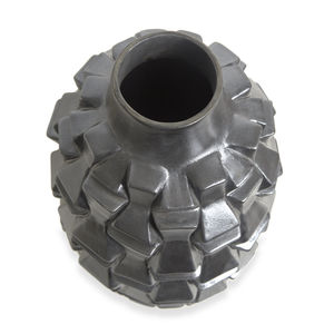 vaso design originale / in gres porcellanato / fatto a mano