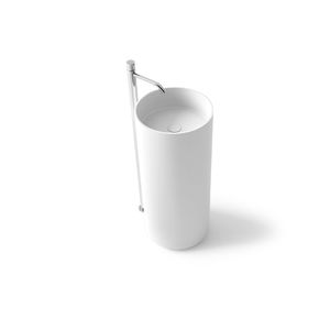 lavabo da terra / tondo / in Solid Surface / in resina