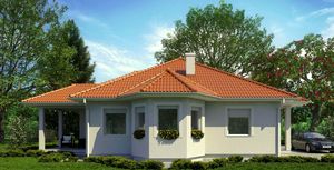 casa prefabbricata / tipo bungalow / moderna / con struttura in legno