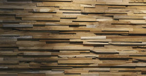 rivestimento murale in teak / per uso residenziale / professionale / testurizzato